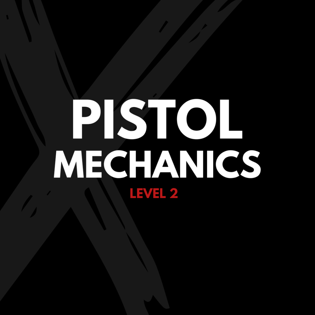 Ready for the next step? Pistol Mechanics takes your skills to the next level with holster draw and bill drills.
